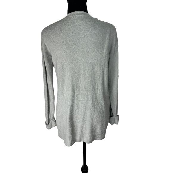 QVC Barefoot Dreams Lite Ribbed Cuff Coastline Cardigan NWOT SEAGLASS SIZE XS - Picture 5 of 9